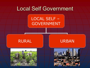 Urban Local Administration in India