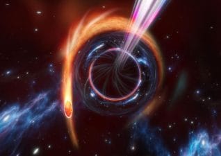 NASA Telescopes Observes a Massive Black Hole