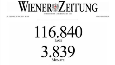 Wiener Zeitung Ceases Daily Print Edition After 320 Years