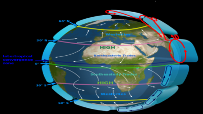 Intertropical Convergence Zone (Doldrums)