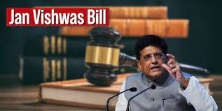 Jan Vishwas (Amendment of Provisions) Bill