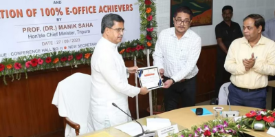 Tripura’s First E-Office Launched by CM Manik Saha in South Tripura