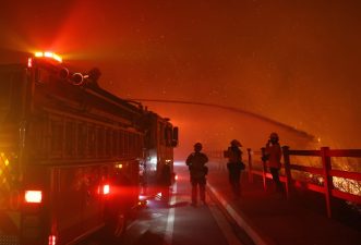 Franklin Fire – Wildfire Threatens Malibu, California