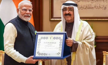 PM Modi Receives Kuwait’s Highest Honour Award