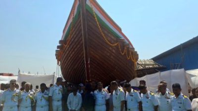 Ancient Stitched Ship Launches in Goa