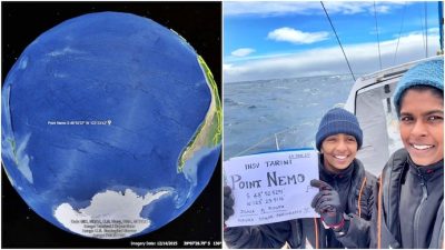 Indian Navy Women Officers Reach Point Nemo