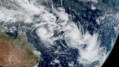 Simultaneous Tropical Cyclones in the South Pacific