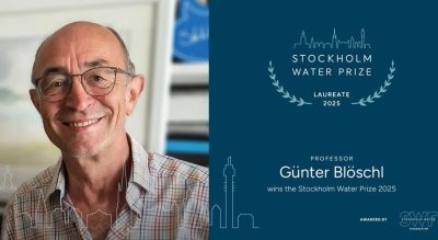 Günter Blöschl Wins 2025 Stockholm Water Prize