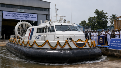 Indigenous Hovercraft Induction into the Indian Coast Guard