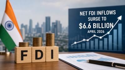 Record Net FDI Inflows Surge to 6.6 Billion April 2026