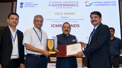 ICMR MINDS AI Platform Wins National E-Governance Award
