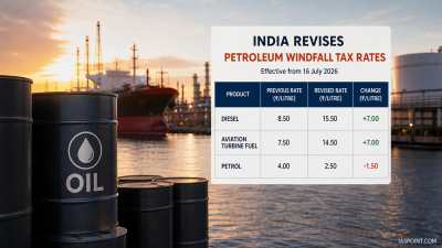 India Revises Petroleum Windfall Tax Rates